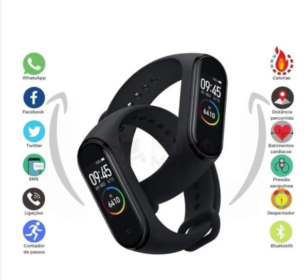 Relógio Inteligente Bluetooth M6/M7 resistente a água/Smartwatch Esportivo MI M6/M7