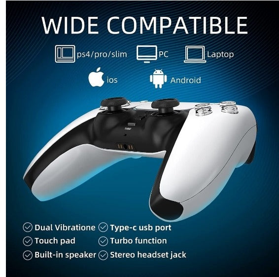 Controlador De Joystick Sem Fio PS 4 Plus Controle Bluetooth GamePad Com Dupla Vibração 6 Eixos Para PS4 PS3 PC Android Tablet E IOS